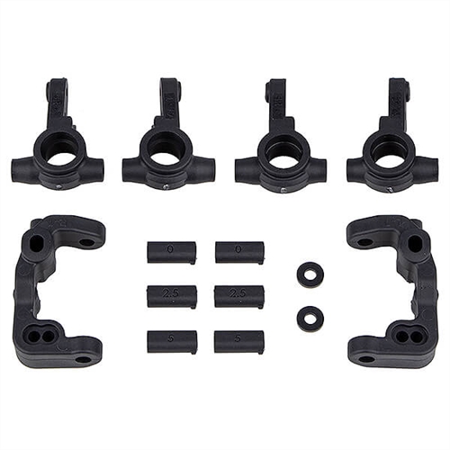 TEAM ASSOCIATED RC10B6.4 -1MM SCRUB CASTER AND STEERING BLOC